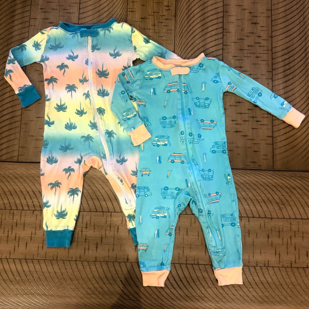 Cat & Jack Beachy Pajamas- coordinated boy twins